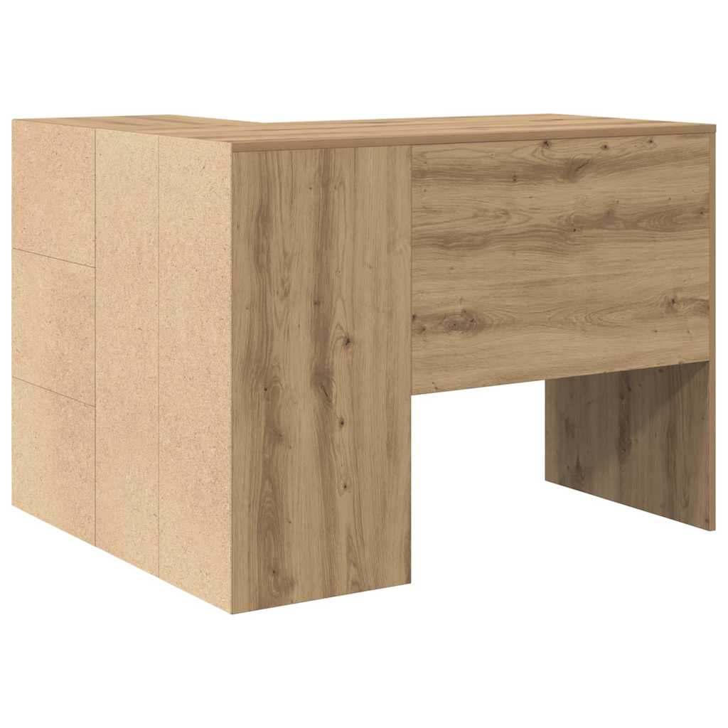 Corner Desk with Drawer with Shelf Artisan Oak 102 x 88 x 75 cm