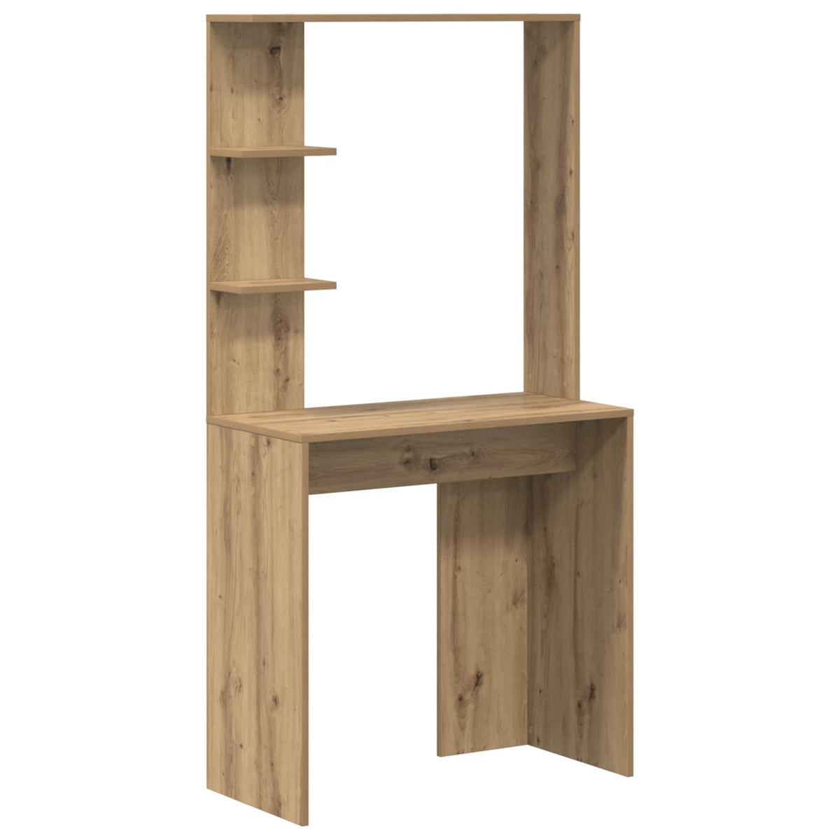 Desk with Shelf with Storage with Door 2 pcs Artisan Oak