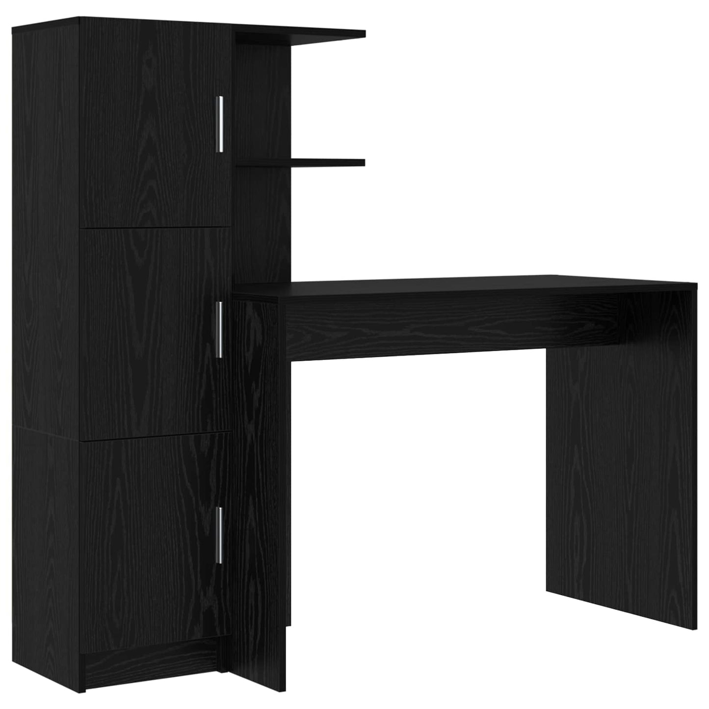 Desk Black Oak 133.5 x 50 x 124 cm 2 pcs