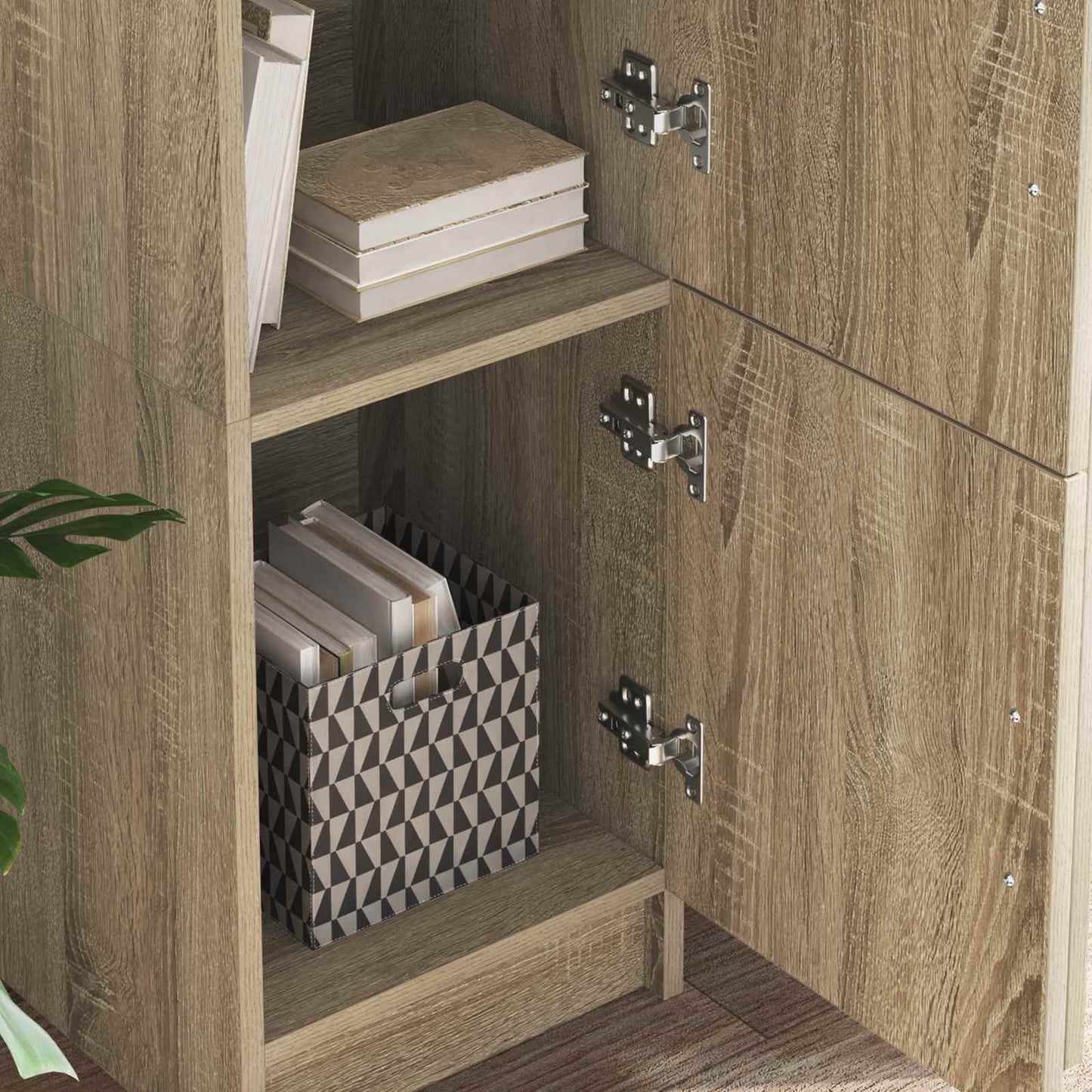 Desk Sonoma Oak 133.5 x 50 x 124 cm 2 pcs