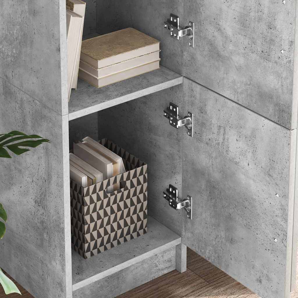 Desk Concrete Grey 133.5 x 50 x 124 cm 2 pcs