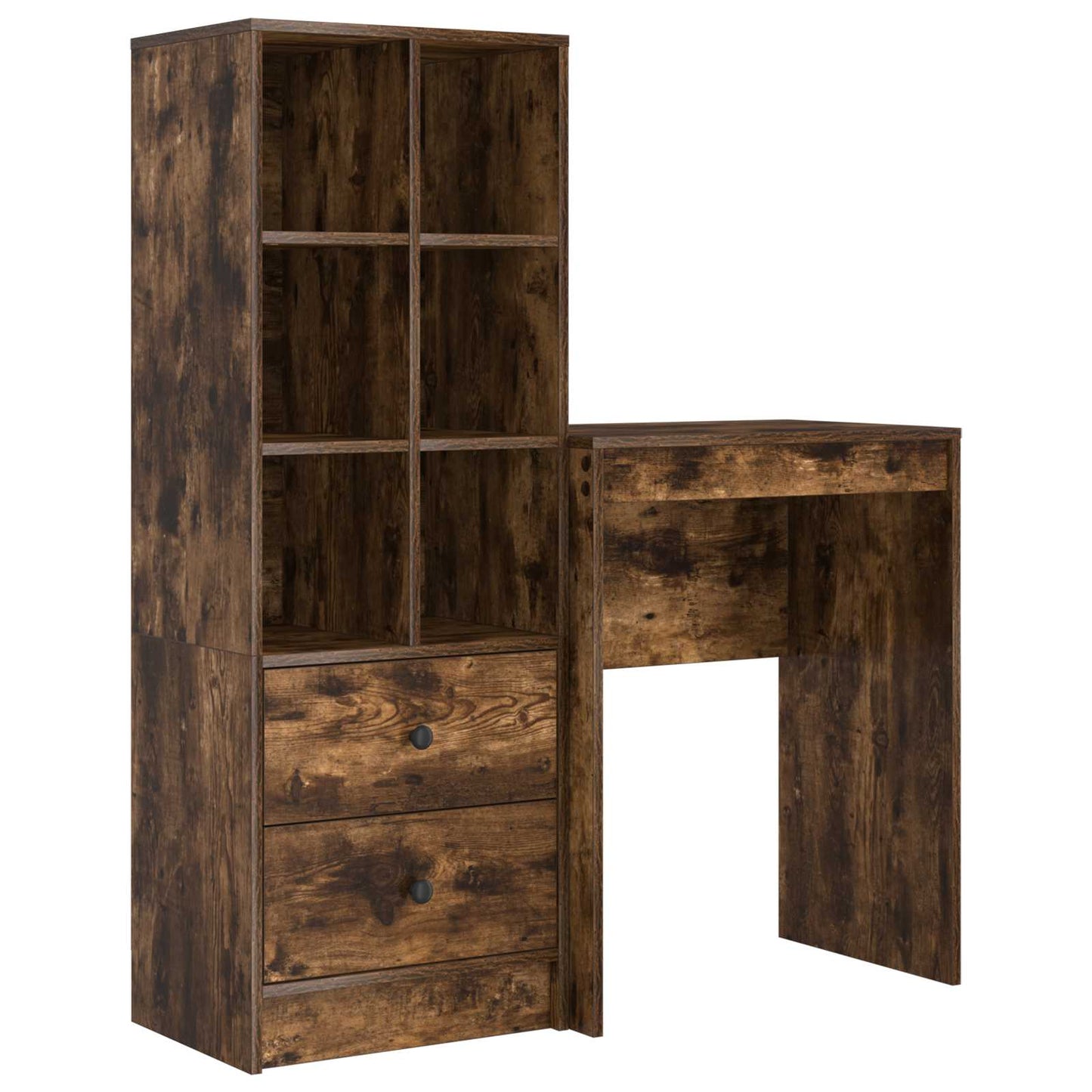 Desk Smoked Oak 105.5 x 34 x 127 cm 2 pcs