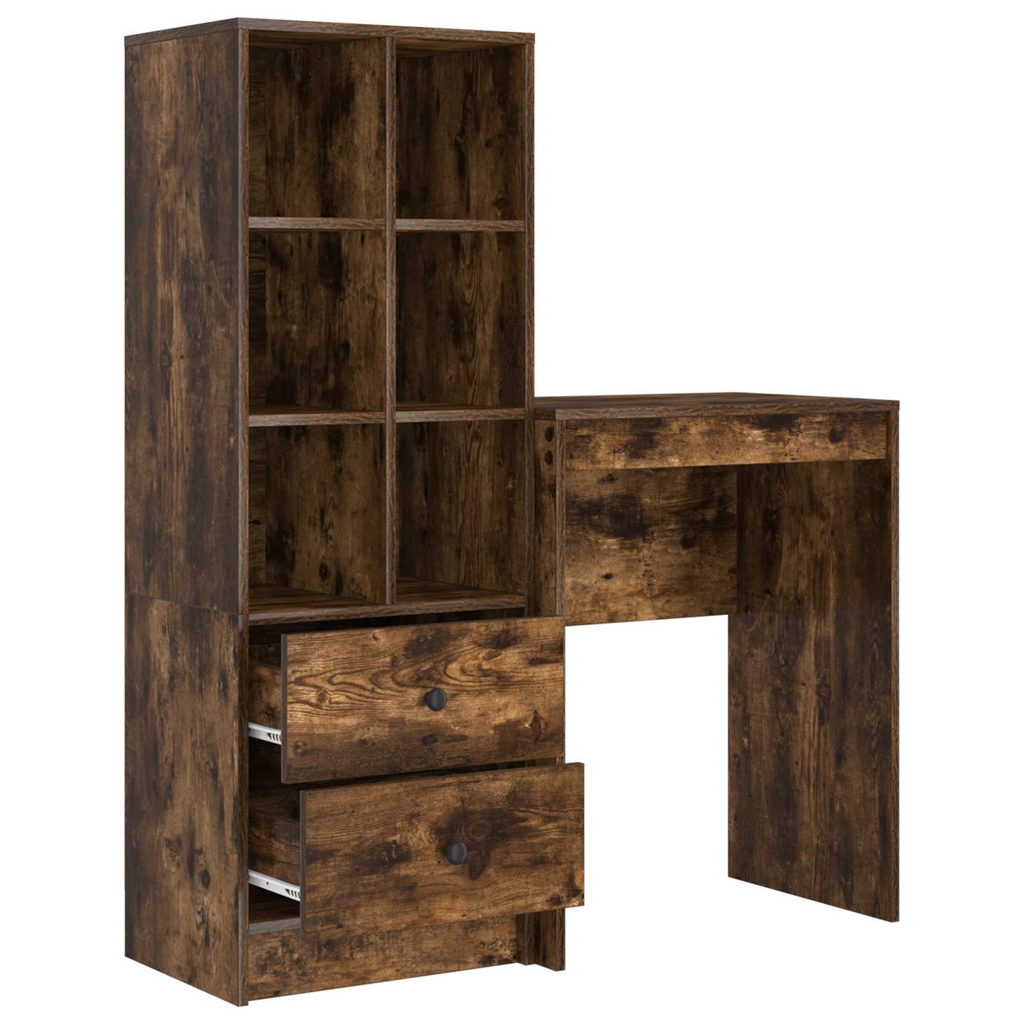 Desk Smoked Oak 105.5 x 34 x 127 cm 2 pcs