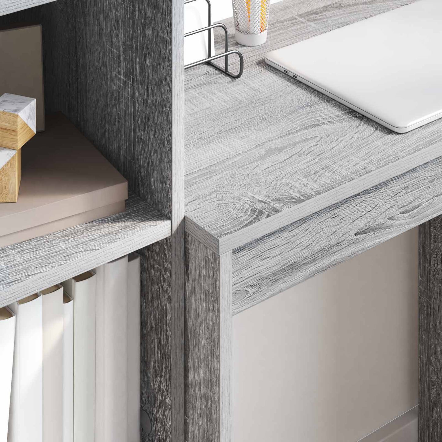 Desk Grey Sonoma 105.5 x 34 x 127 cm 2 pcs