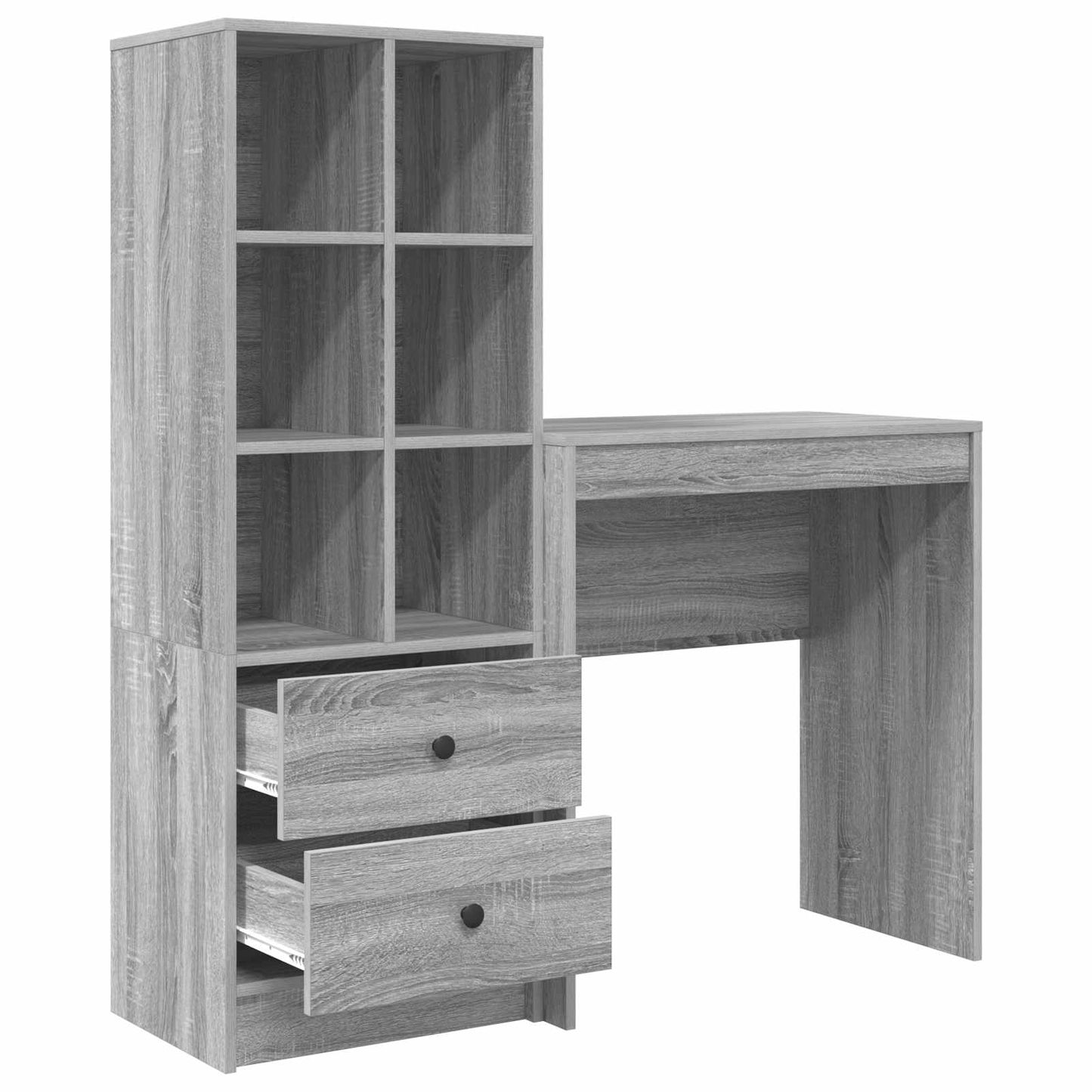 Desk Grey Sonoma 115.5 x 40 x 127 cm 2 pcs