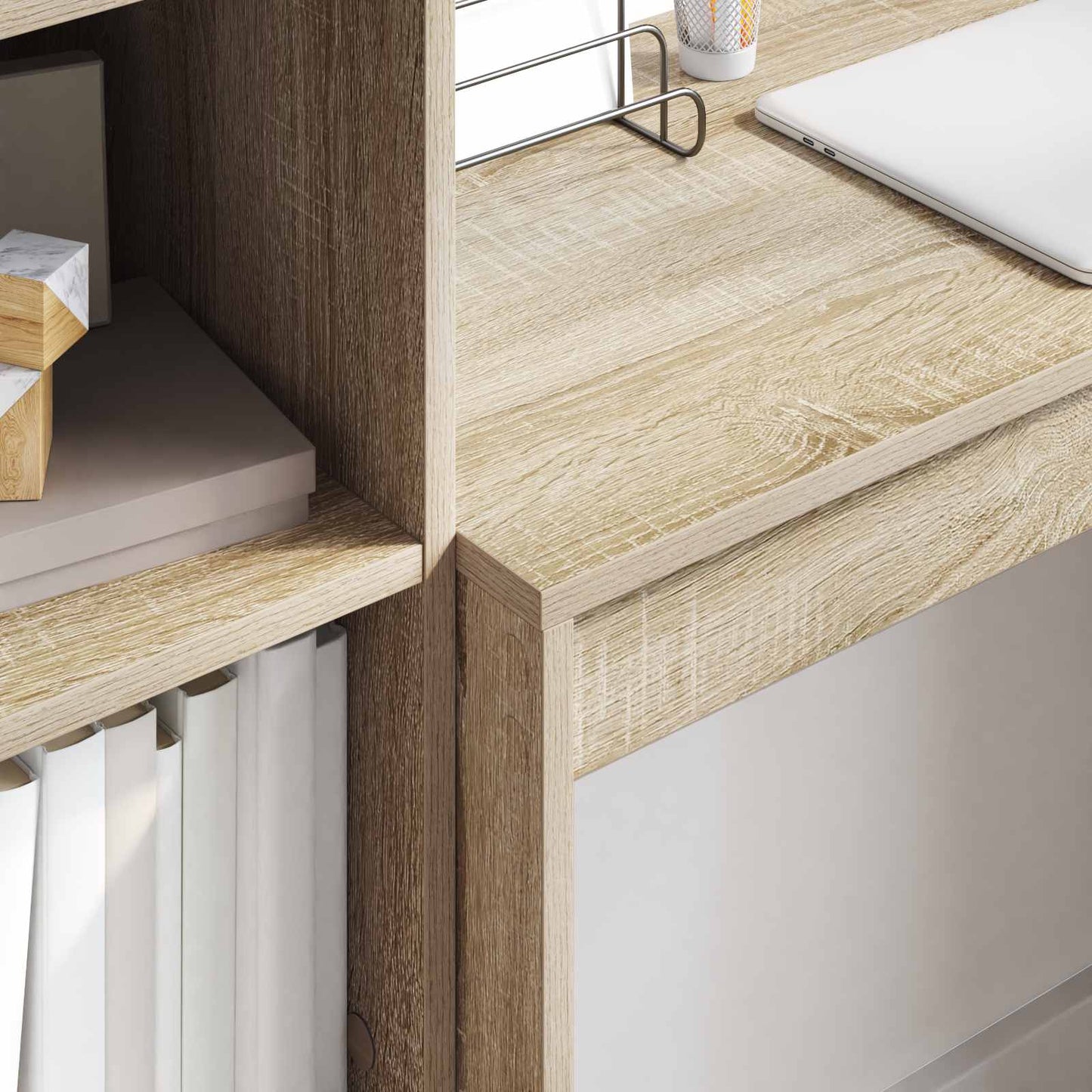 Desk Sonoma Oak 125.5 x 40 x 127 cm 2 pcs