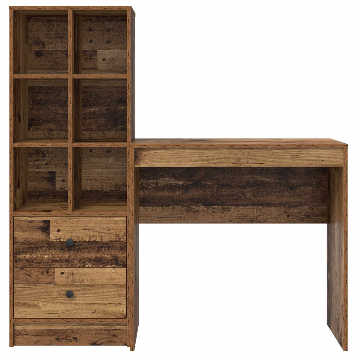 Desk Old Wood 125.5 x 40 x 127 cm 2 pcs