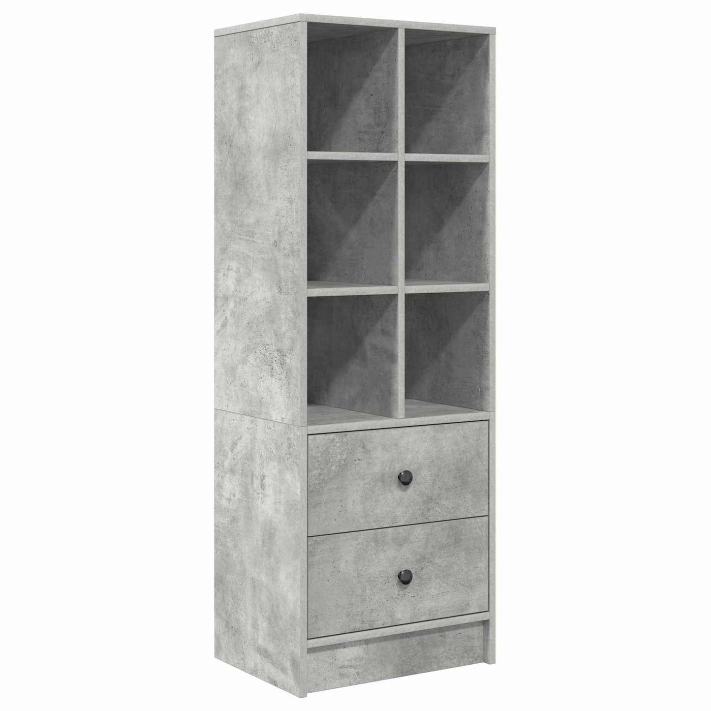 Desk Concrete Grey 135.5 x 40 x 127 cm 2 pcs