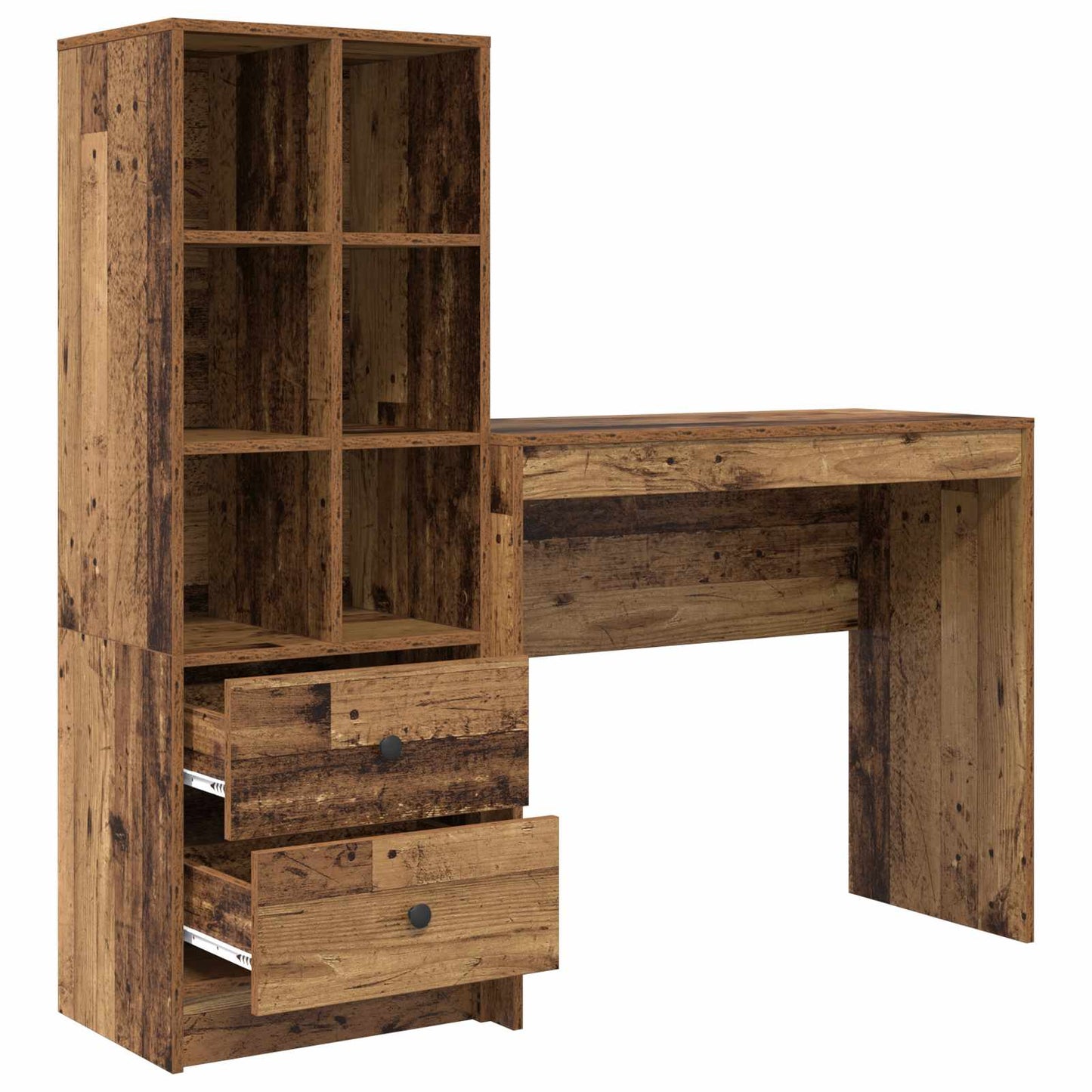 Desk Old Wood 135.5 x 40 x 127 cm 2 pcs