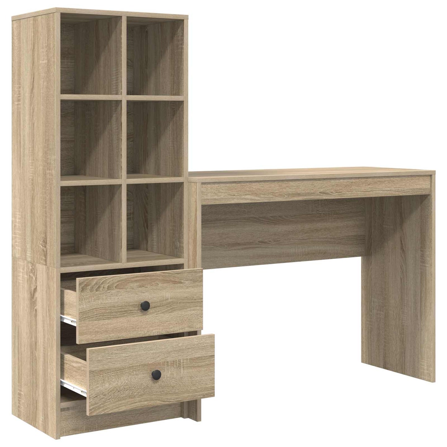 Desk Sonoma Oak 145.5 x 40 x 127 cm 2 pcs