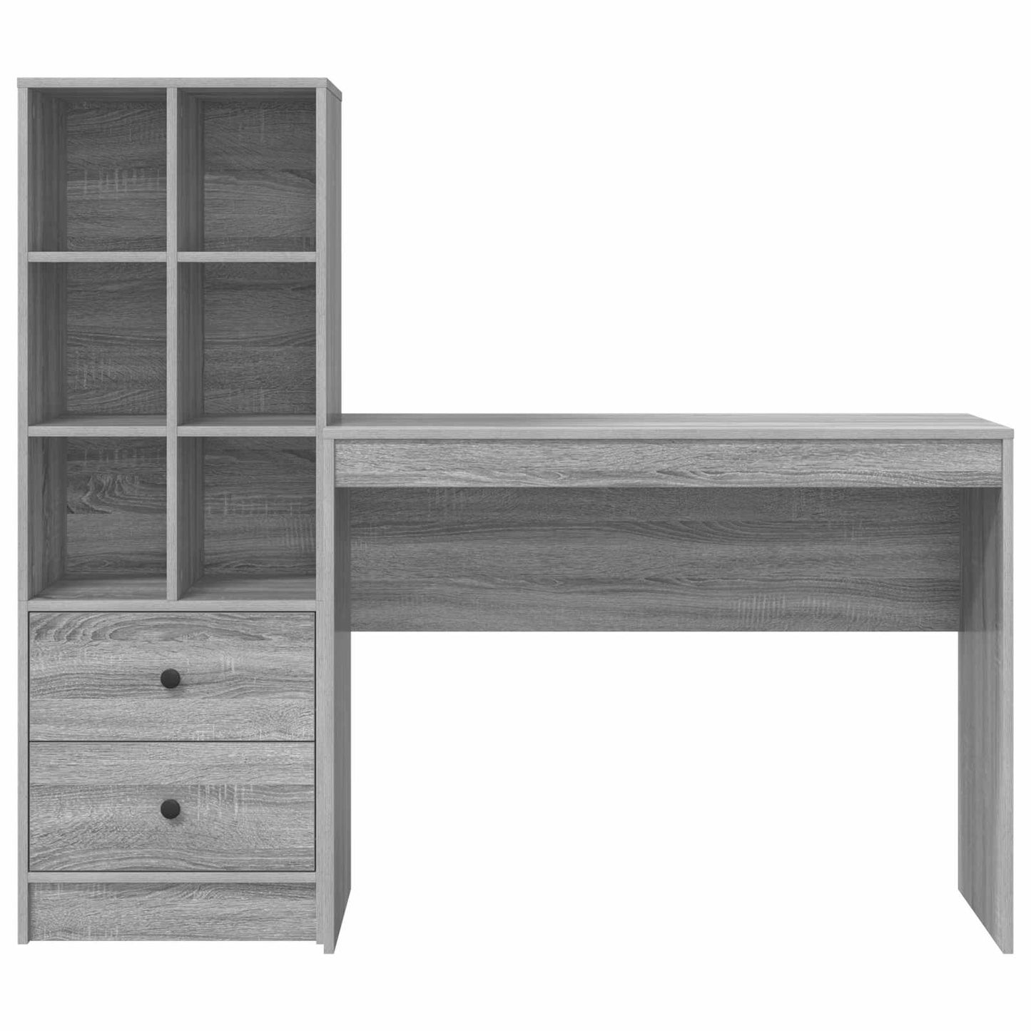 Desk Grey Sonoma 145.5 x 40 x 127 cm 2 pcs