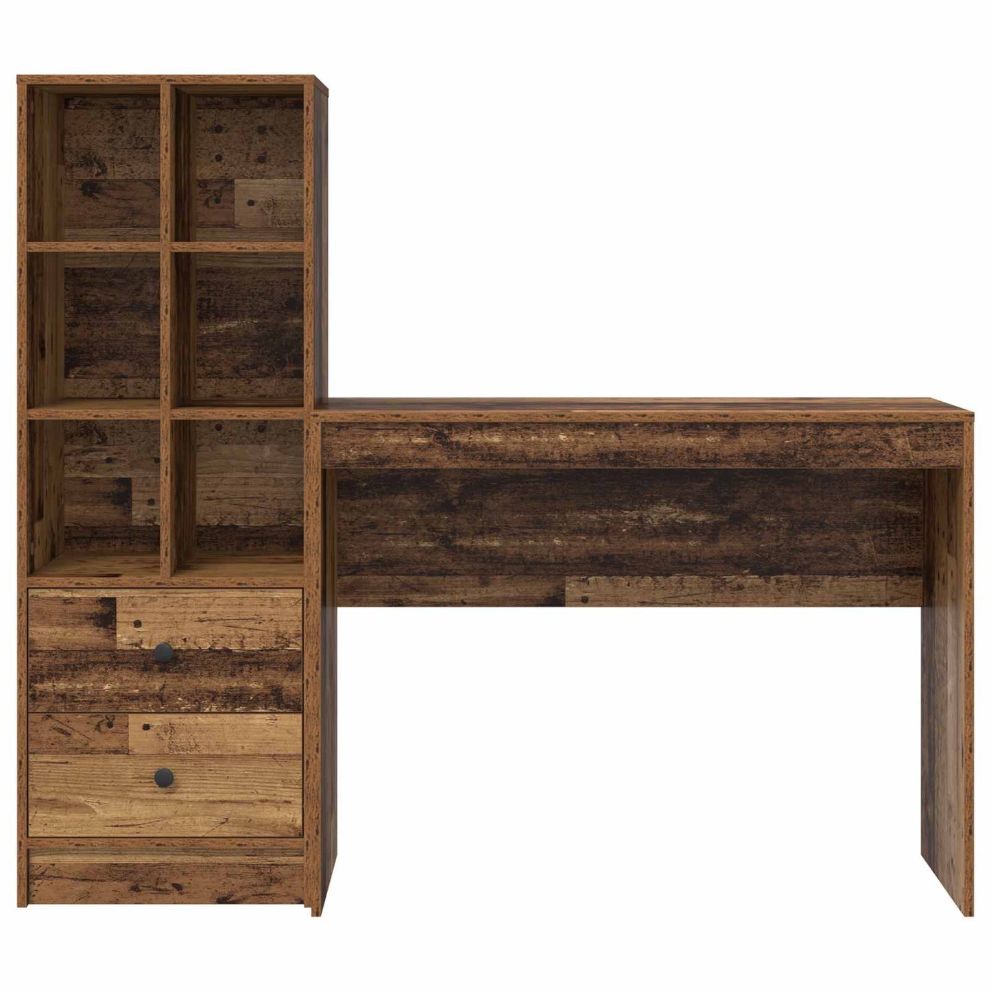 Desk Old Wood 145.5 x 40 x 127 cm 2 pcs