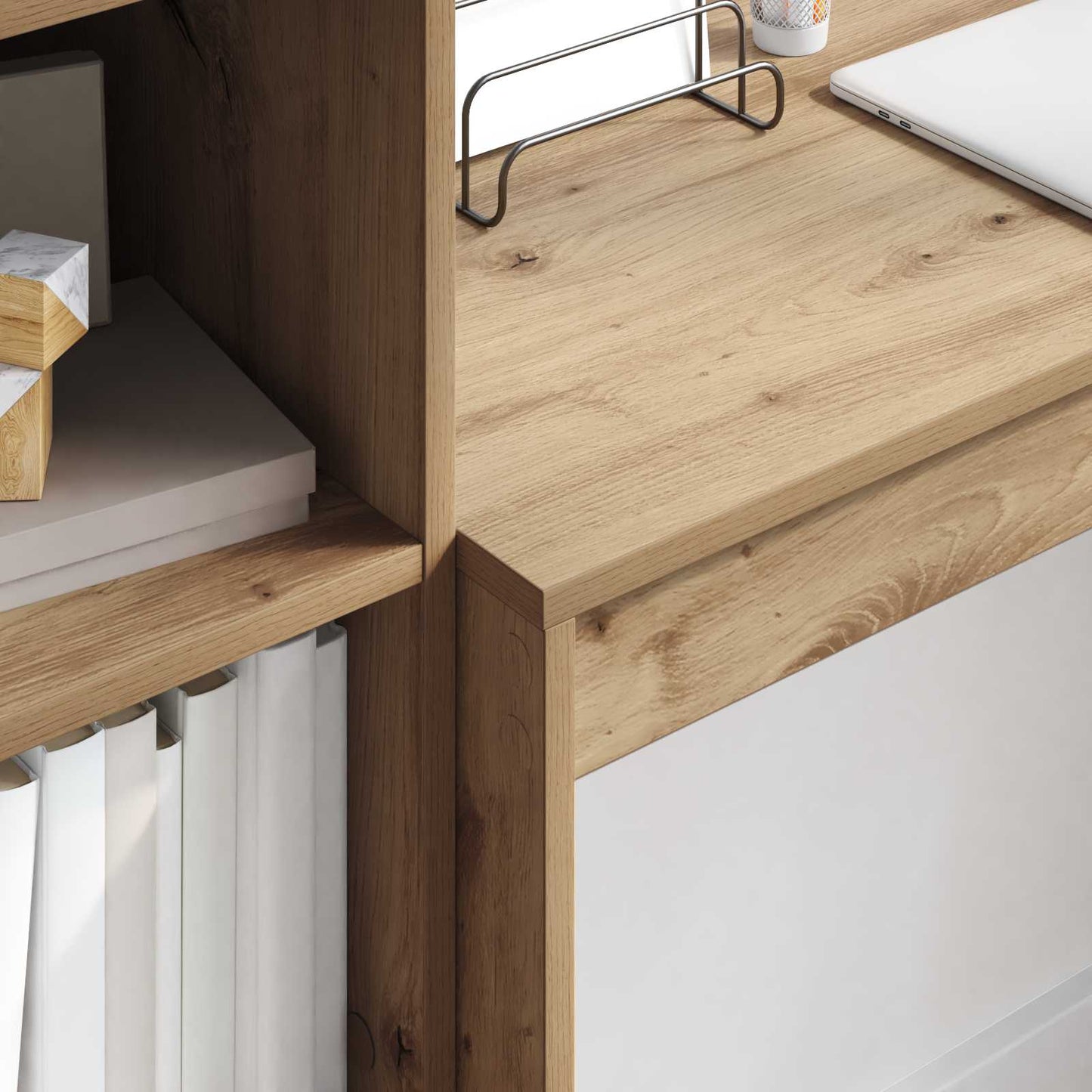 Desk Artisan Oak 145.5 x 40 x 127 cm 2 pcs