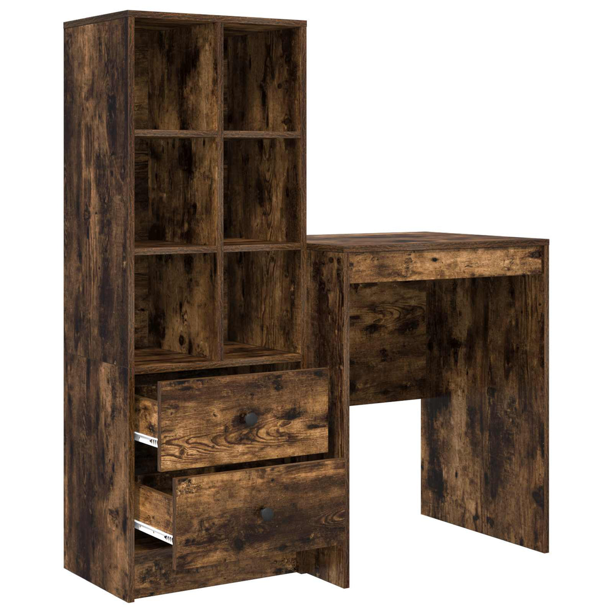 Desk Smoked Oak 105.5 x 50 x 127 cm 2 pcs