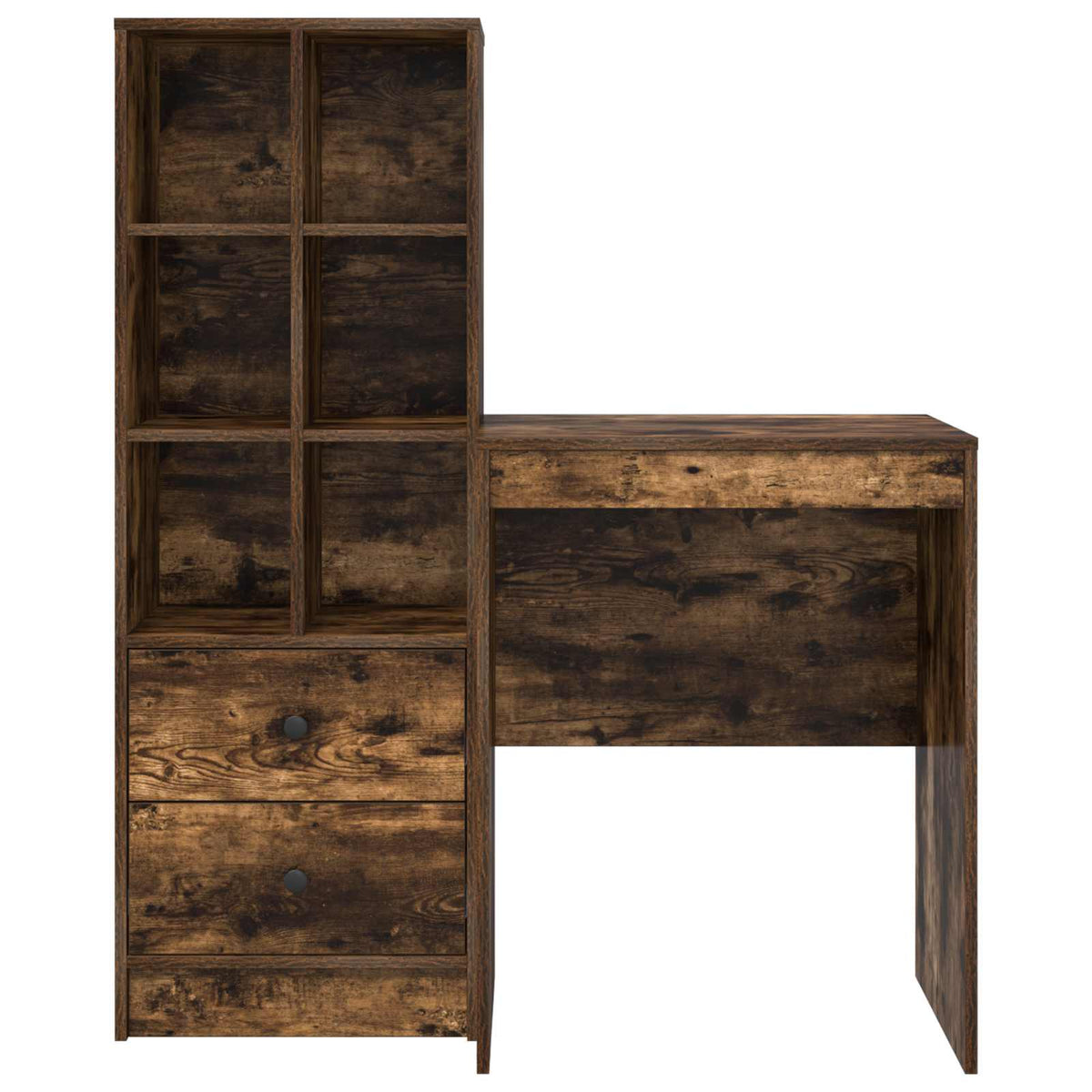 Desk Smoked Oak 105.5 x 50 x 127 cm 2 pcs