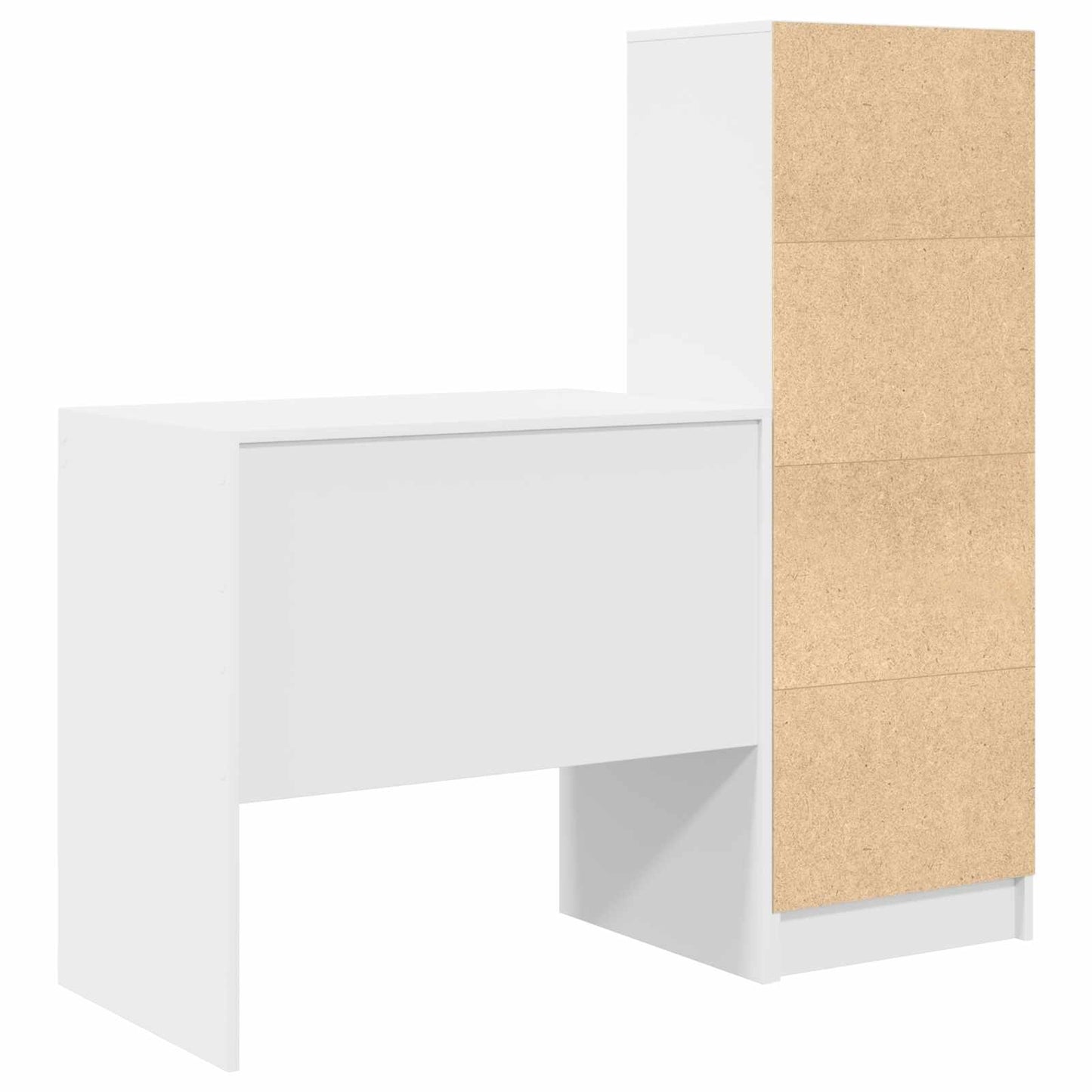 Desk White 125.5 x 50 x 127 cm 2 pcs