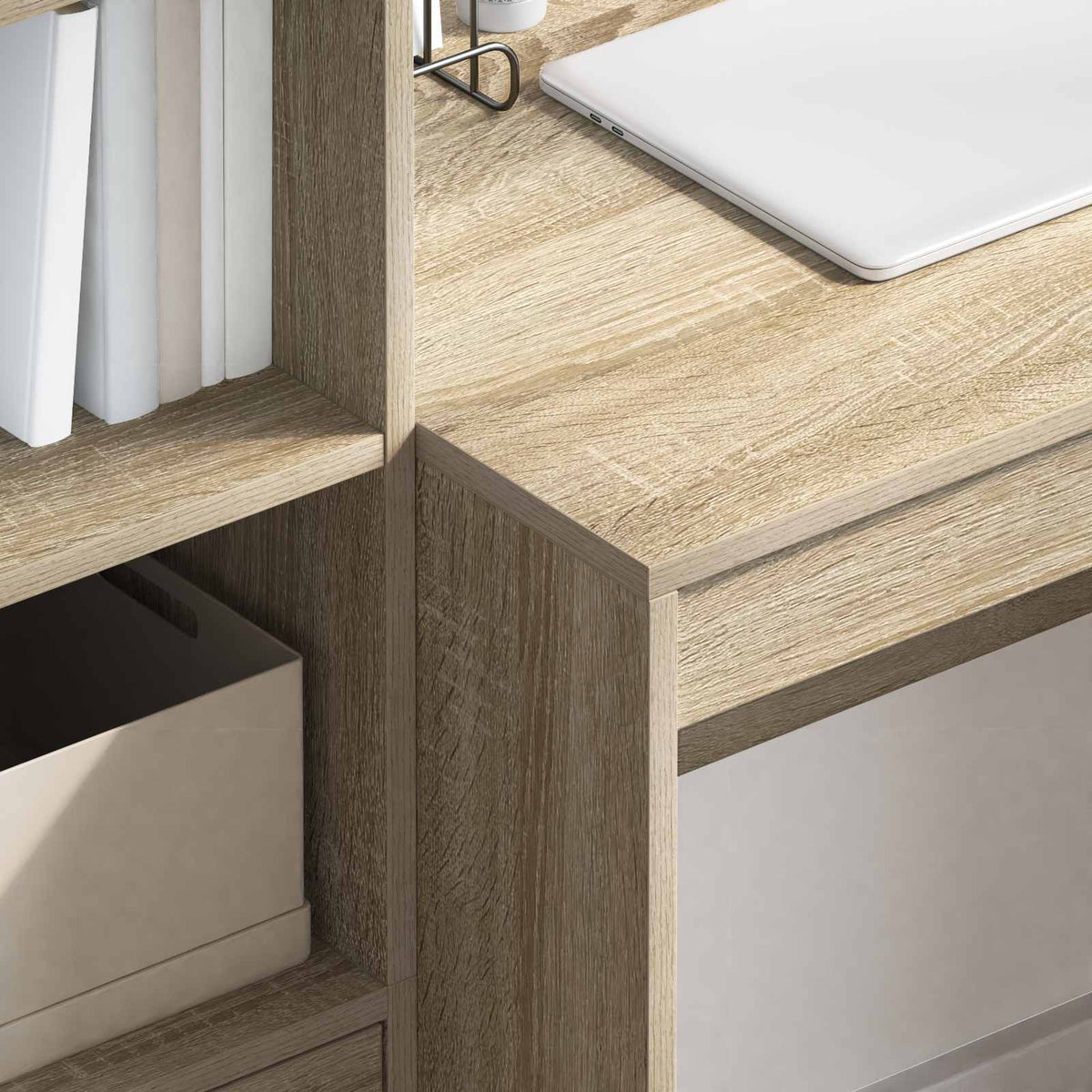Desk Sonoma Oak 125.5 x 50 x 127 cm 2 pcs