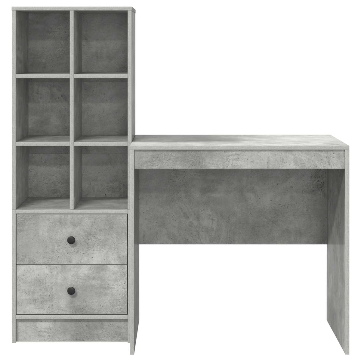 Desk Concrete Grey 125.5 x 50 x 127 cm 2 pcs