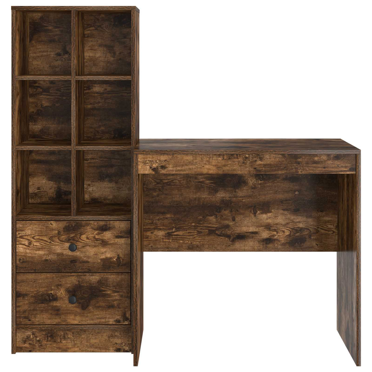 Desk Smoked Oak 125.5 x 50 x 127 cm 2 pcs