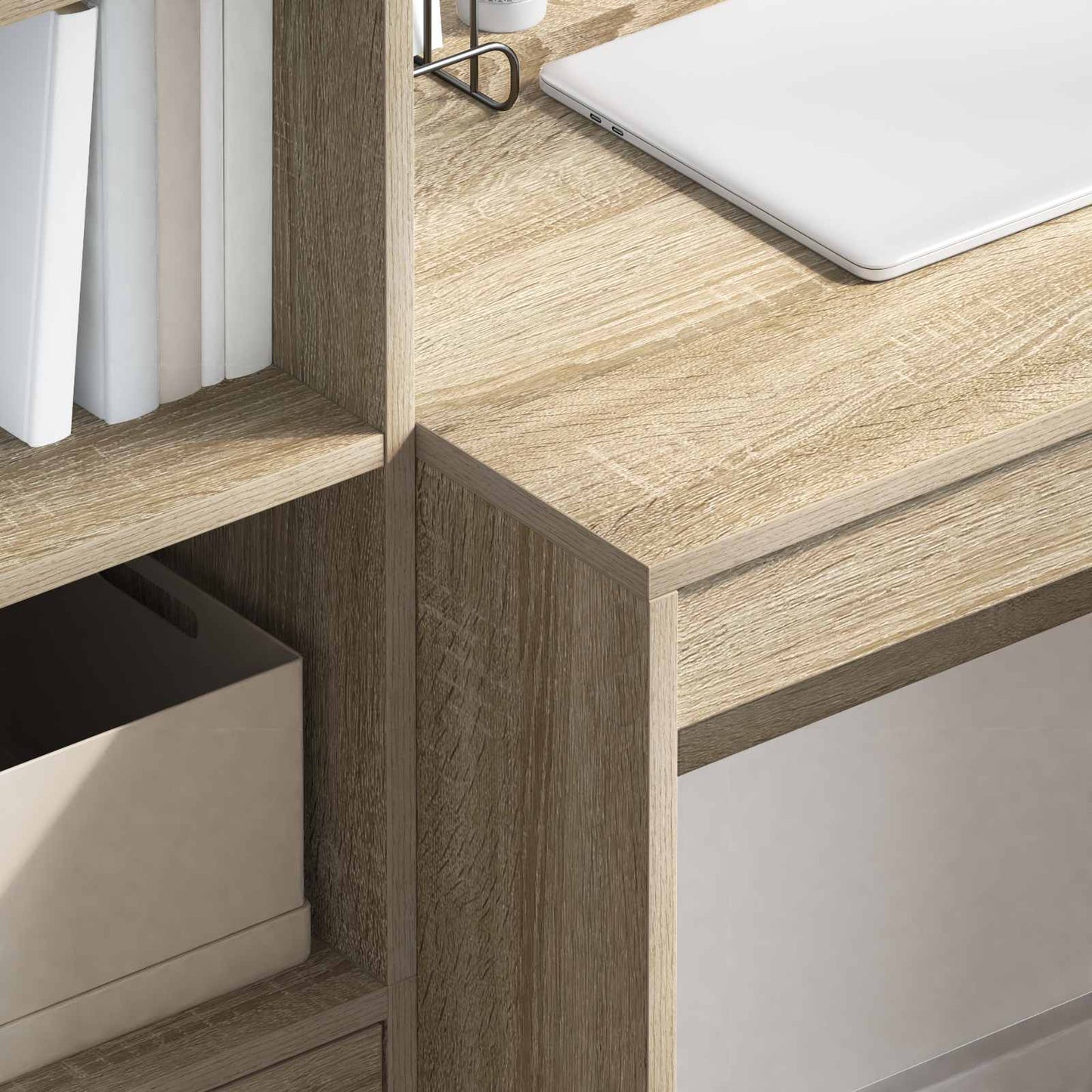 Desk Sonoma Oak 135.5 x 50 x 127 cm 2 pcs