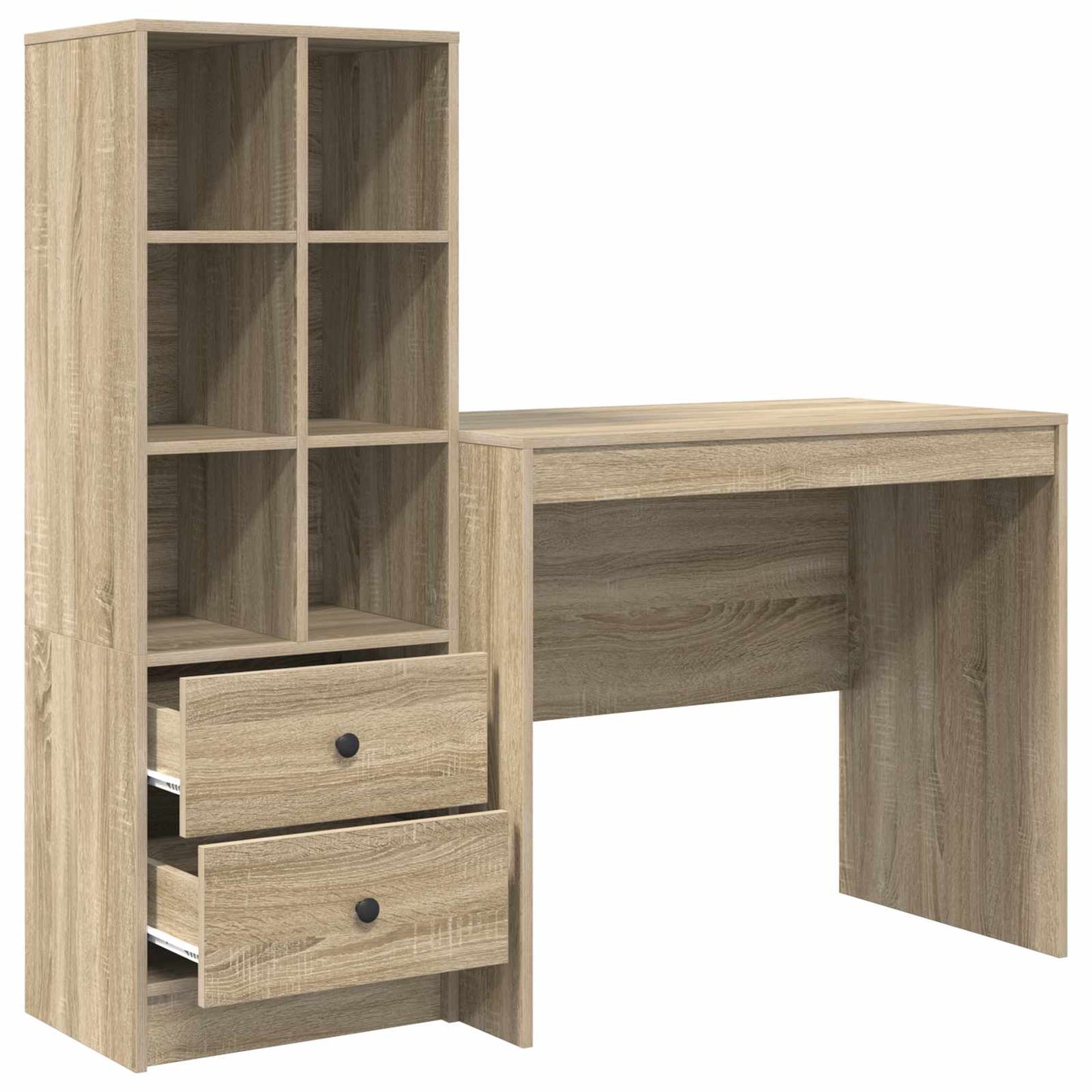 Desk Sonoma Oak 135.5 x 50 x 127 cm 2 pcs