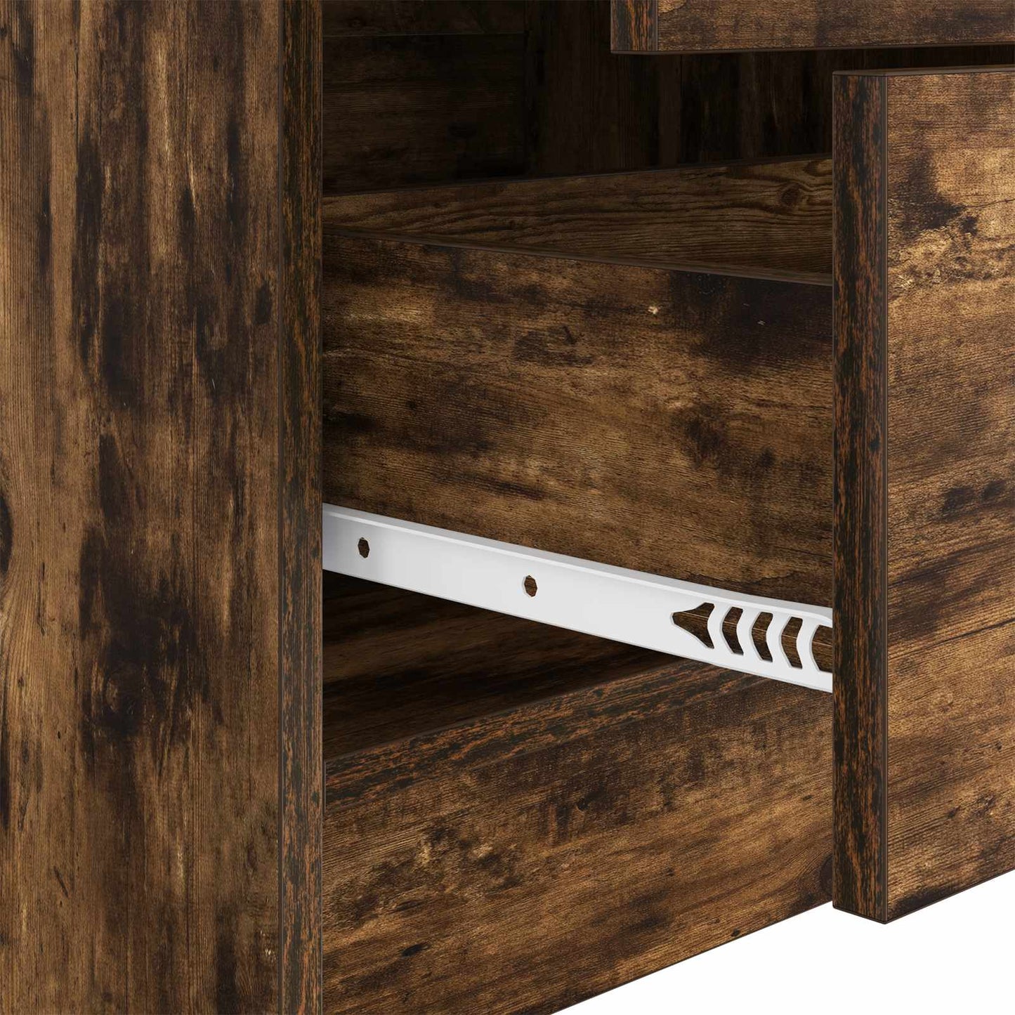 Desk Smoked Oak 135.5 x 50 x 127 cm 2 pcs