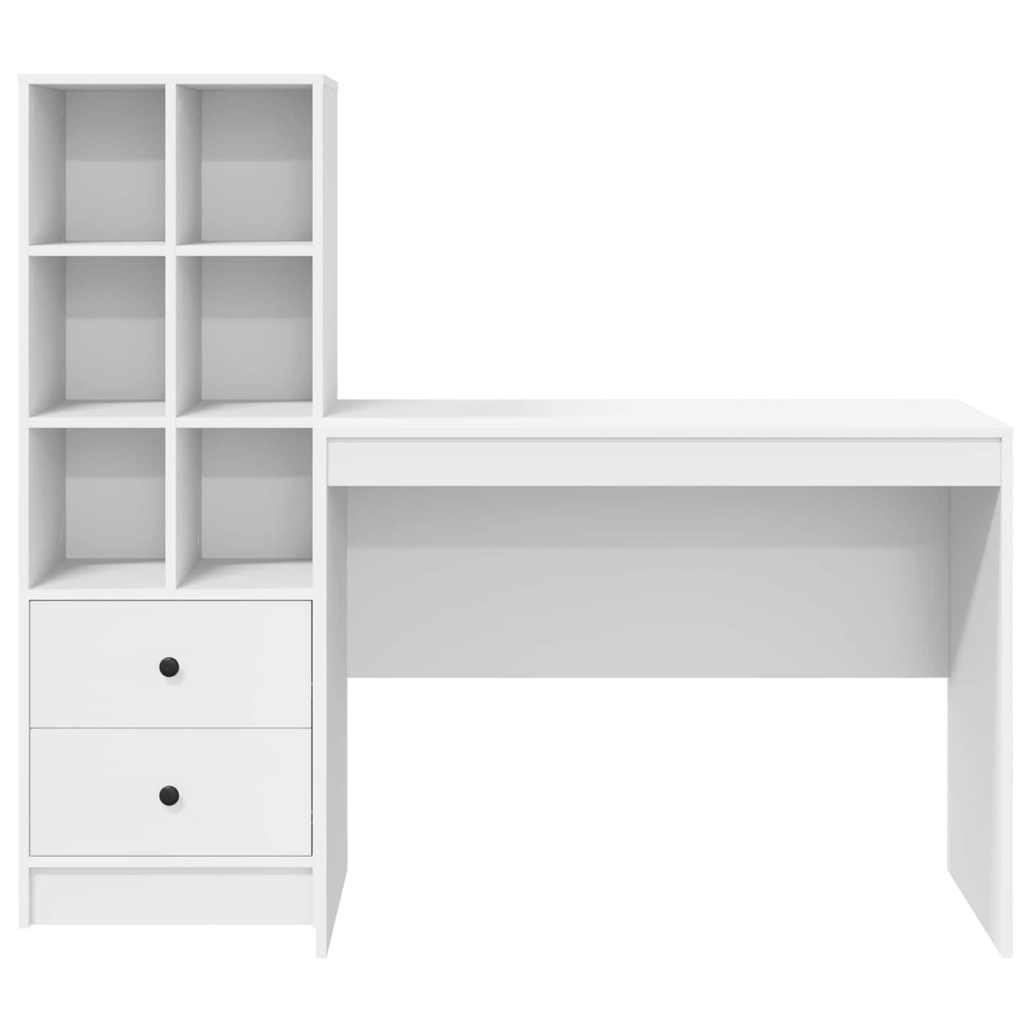 Desk White 145.5 x 50 x 127 cm 2 pcs