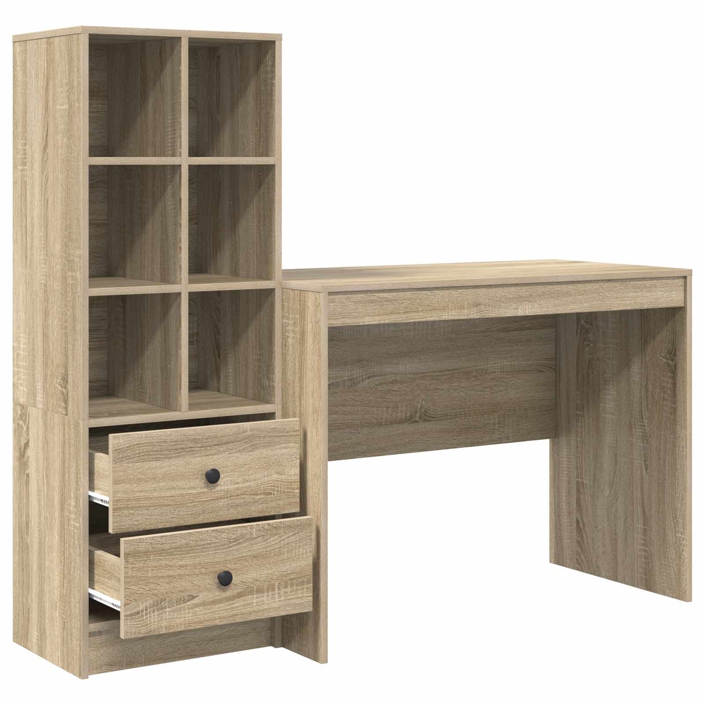 Desk Sonoma Oak 145.5 x 50 x 127 cm 2 pcs