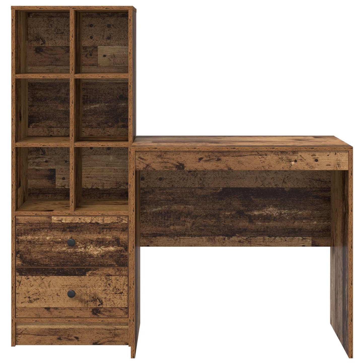 Desk Old Wood 145.5 x 50 x 127 cm 2 pcs