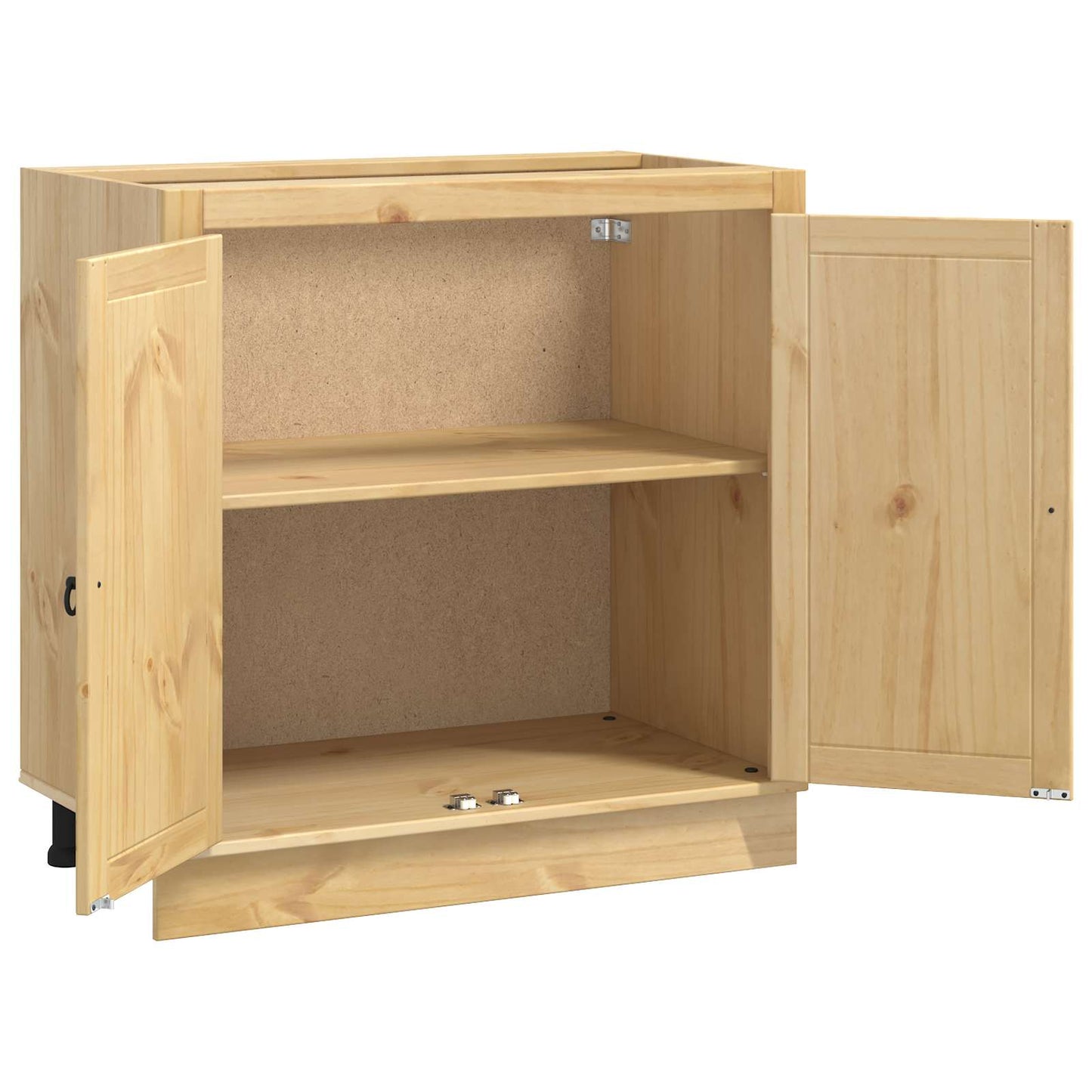 Cabinet SKI Honey Brown 80 x 46 x 81.5 cm Solid Pine Wood