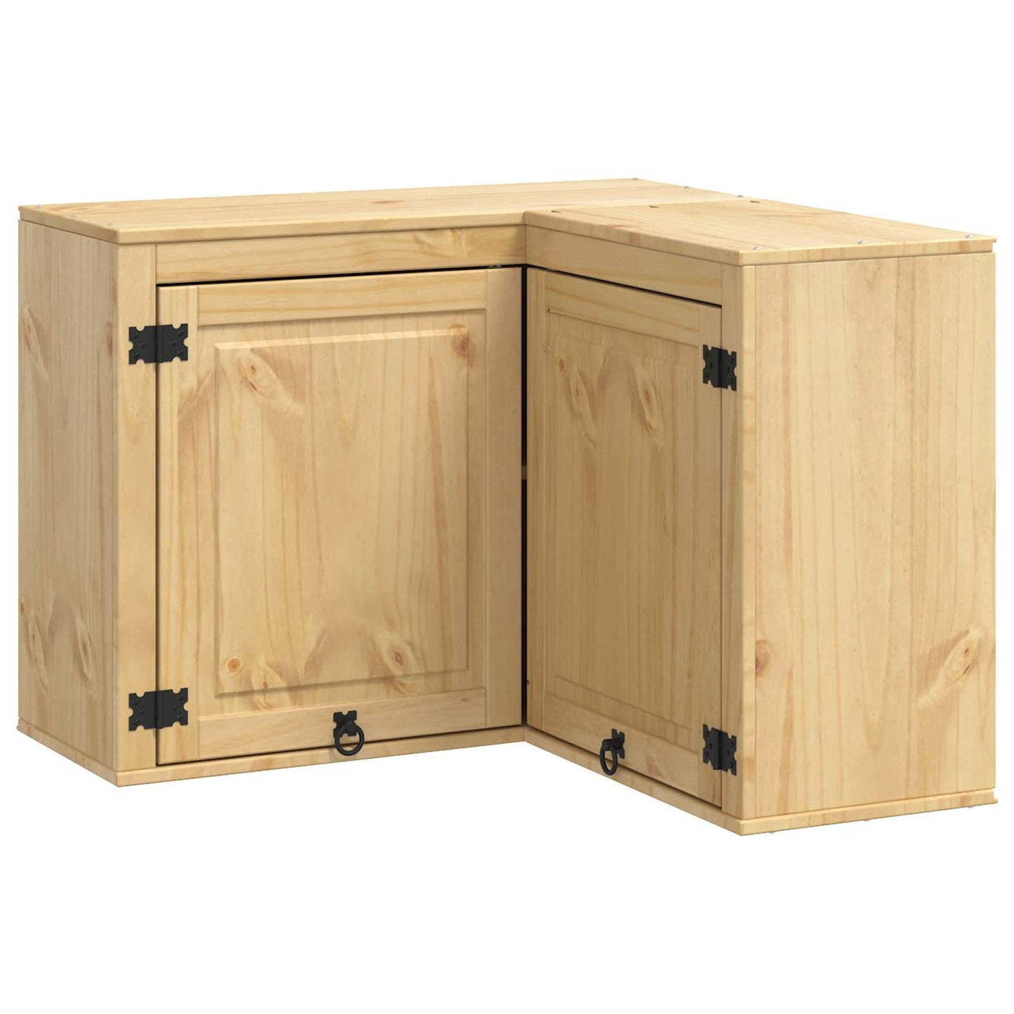 Cabinet SKI Honey Brown 80 x 80 x 60 cm Solid Pine Wood
