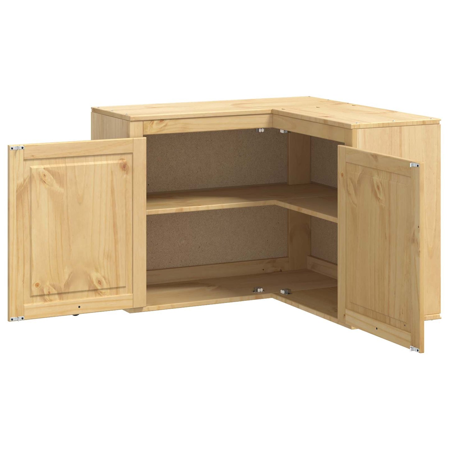 Cabinet SKI Honey Brown 80 x 80 x 60 cm Solid Pine Wood