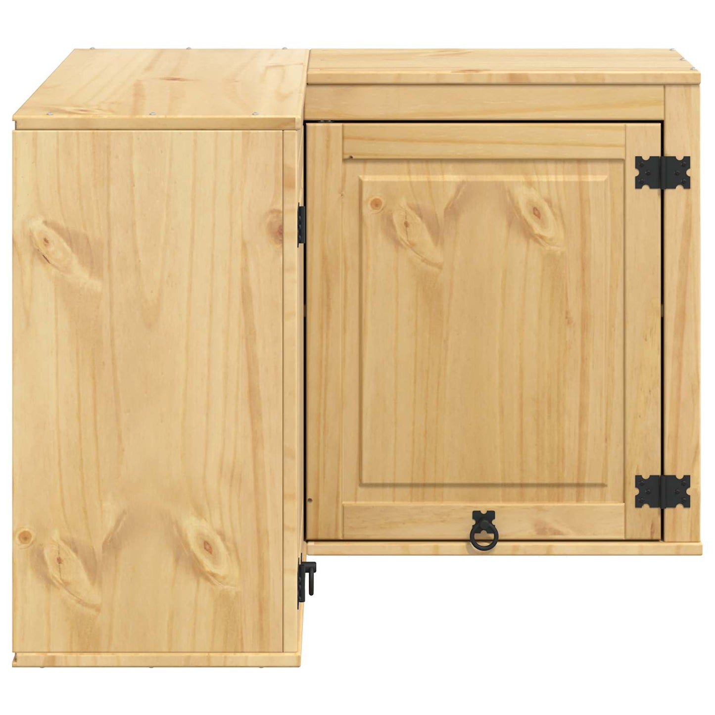 Cabinet SKI Honey Brown 80 x 80 x 60 cm Solid Pine Wood