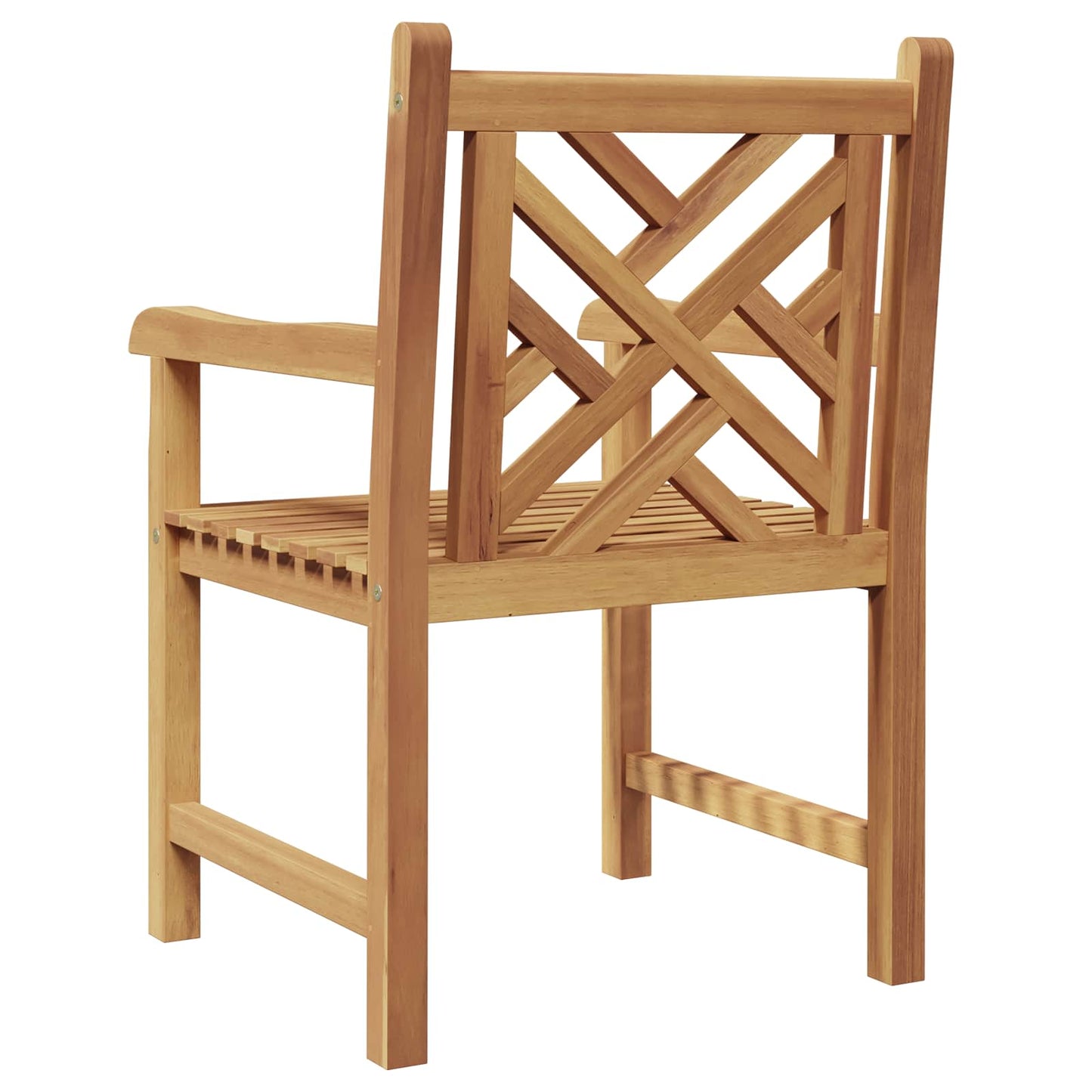 Garden Chair 2 pcs Solid Teak Wood