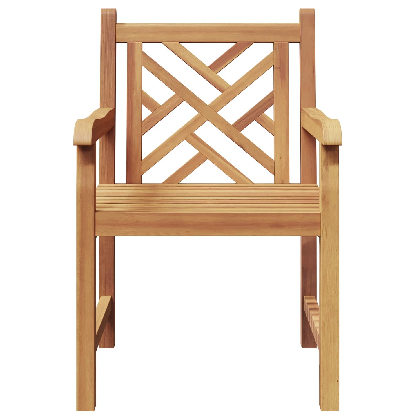 Garden Chair 2 pcs Solid Teak Wood