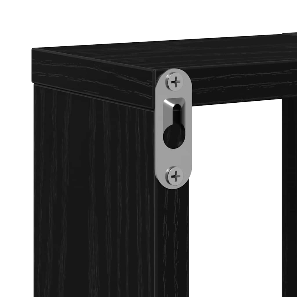 Wall Shelf Wall-Mounted Black Oak 104.5 x 43 x 10 cm