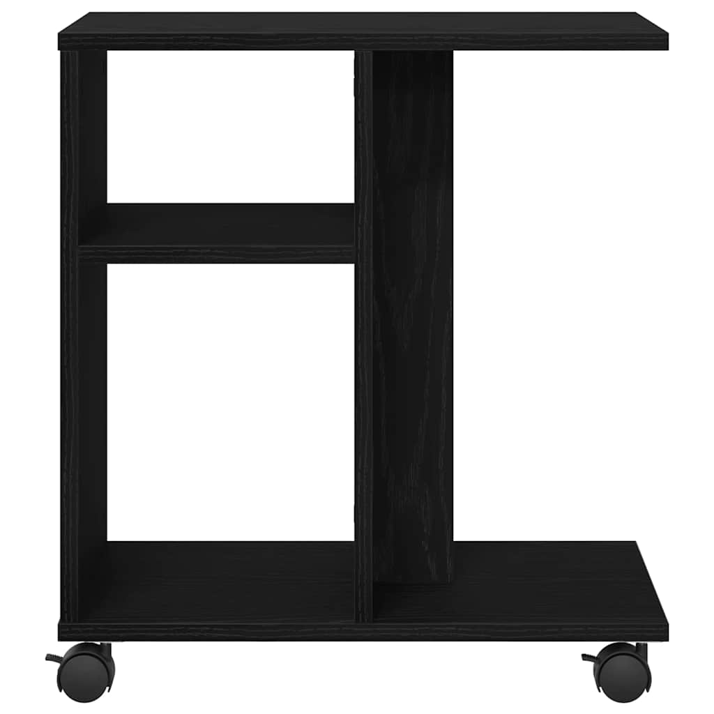 Side Table Black oak 50 x 30 x 55 cm Engineered Wood