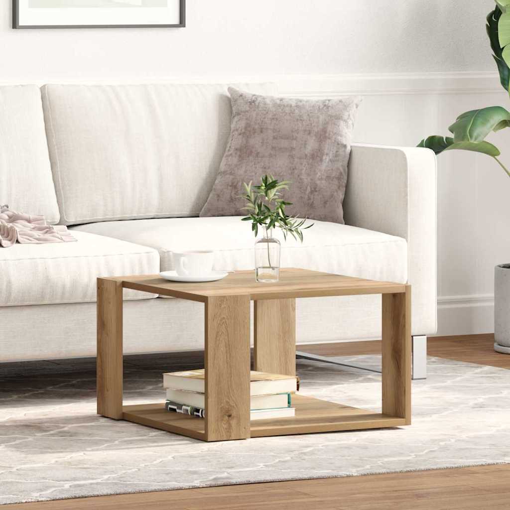 Coffee Table Artisan Oak 51.5 x 51.5 x 30 cm Engineered Wood