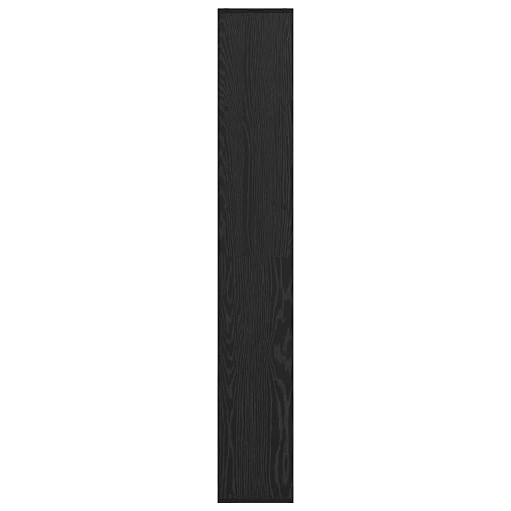 Book Cabinet 8-Tier 67 x 25 x 162 cm Engineered Wood Black Oak
