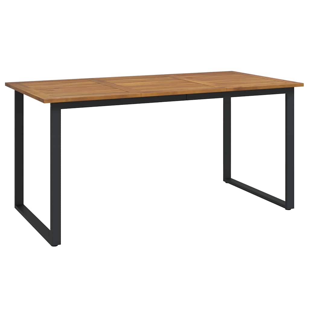 Garden Dining Set 5 pcs Grey Solid Acacia Wood