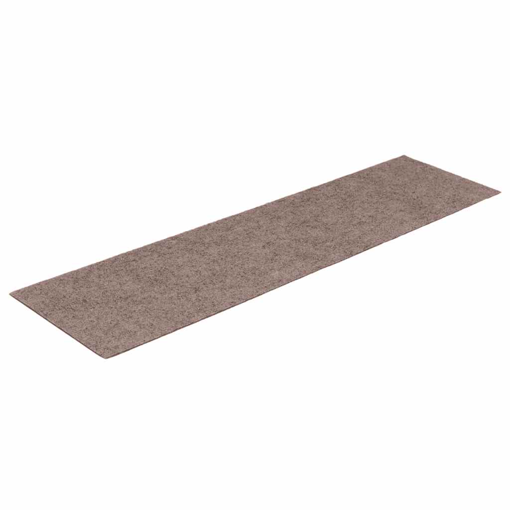 Stair Mats Self-adhesive 30 pcs 76x20 cm Light Brown Rectangular
