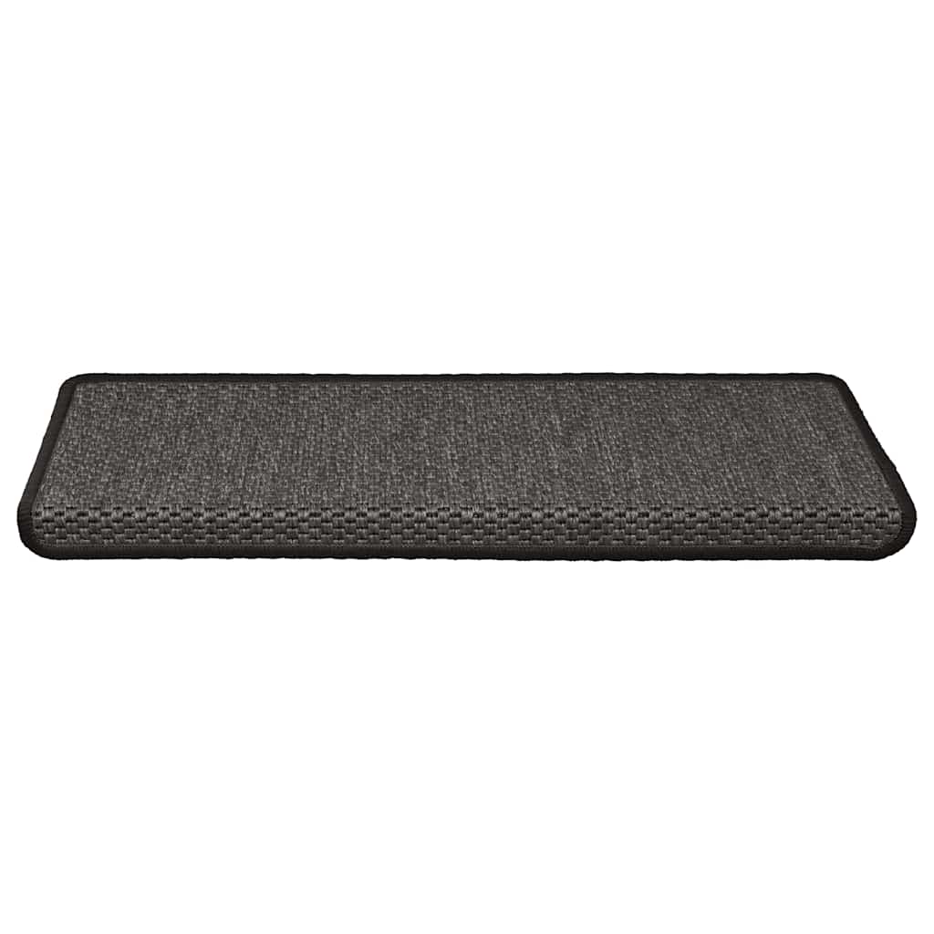 Stair Mats Self-adhesive Sisal-Look 30 pcs 65x21x4cm Anthracite