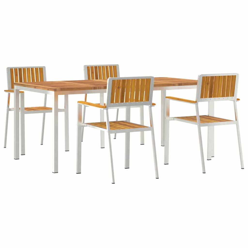 Outdoor Dining Set 5 pcs 180 x 90 x 75 cm