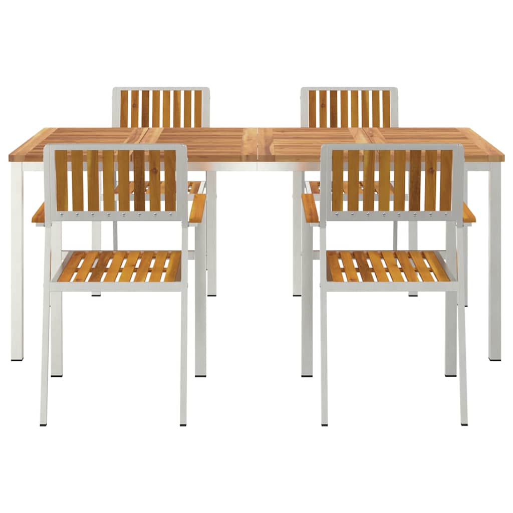 Outdoor Dining Set 5 pcs 180 x 90 x 75 cm