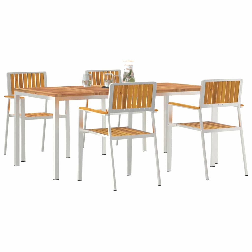 Outdoor Dining Set 5 pcs 180 x 90 x 75 cm
