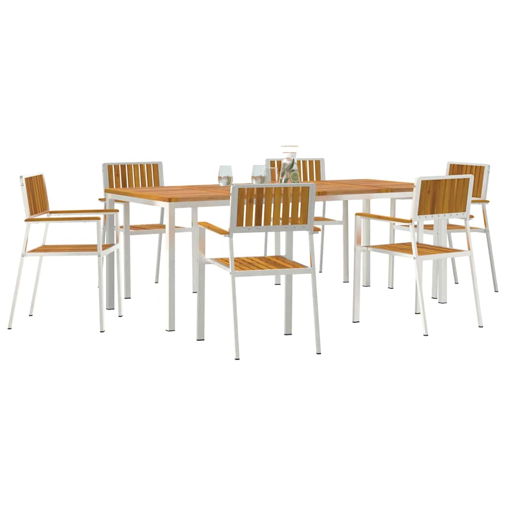 Outdoor Dining Set 7 pcs 200 x 90 x 75 cm