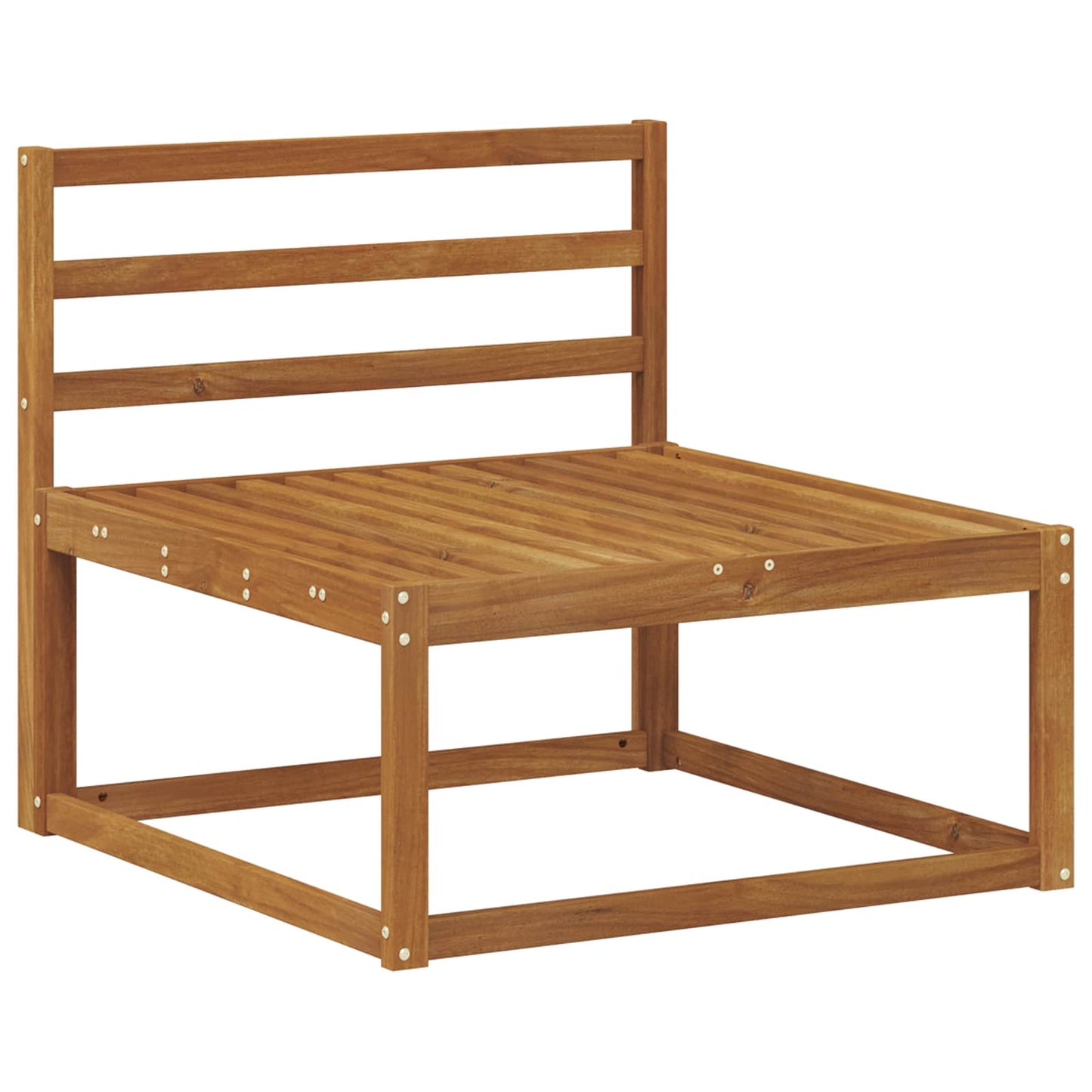 Outdoor Sofa Set 3 pcs Natural Solid Acacia Wood