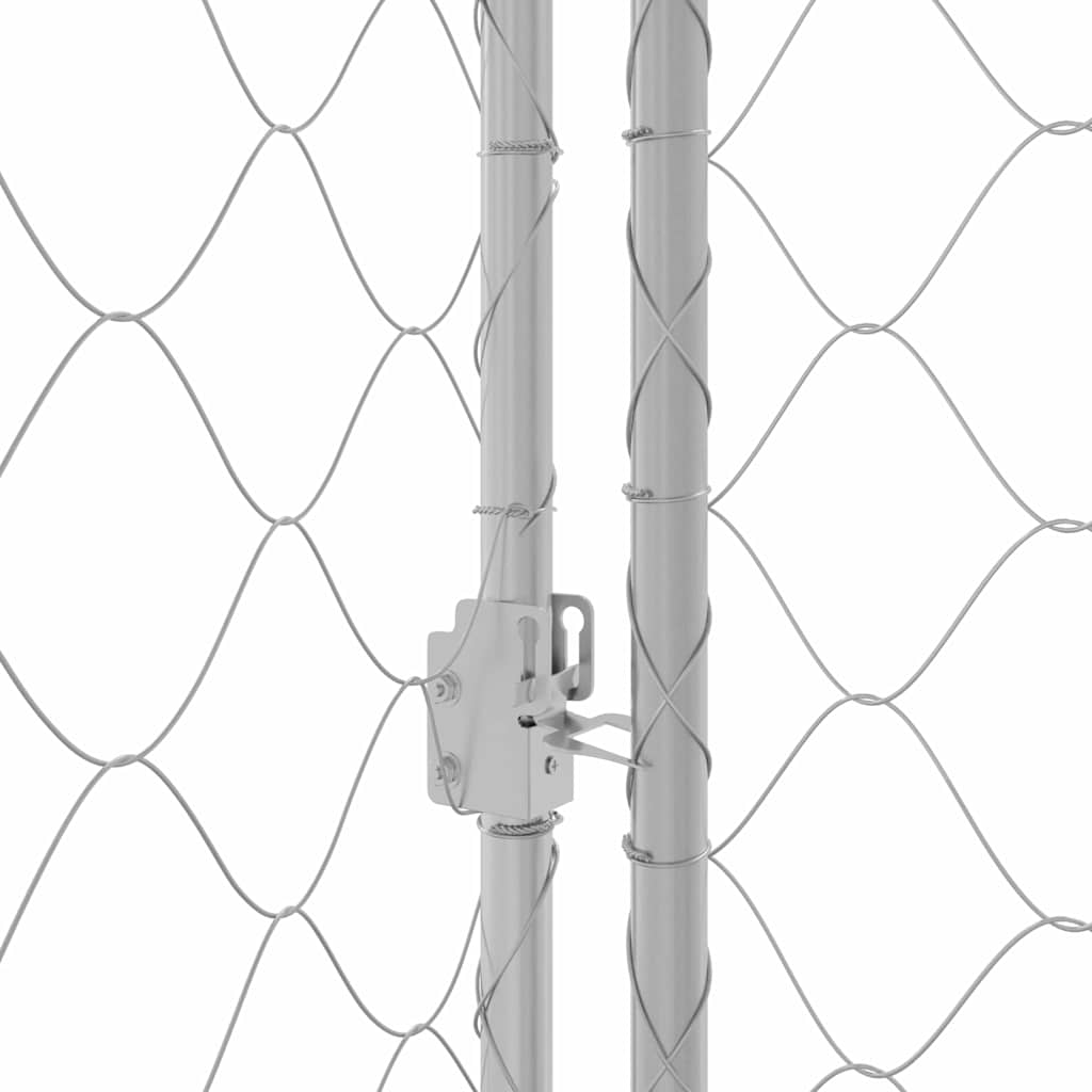 Dog Cage Silver 800 x 200 x 200 cm Galvanised Steel