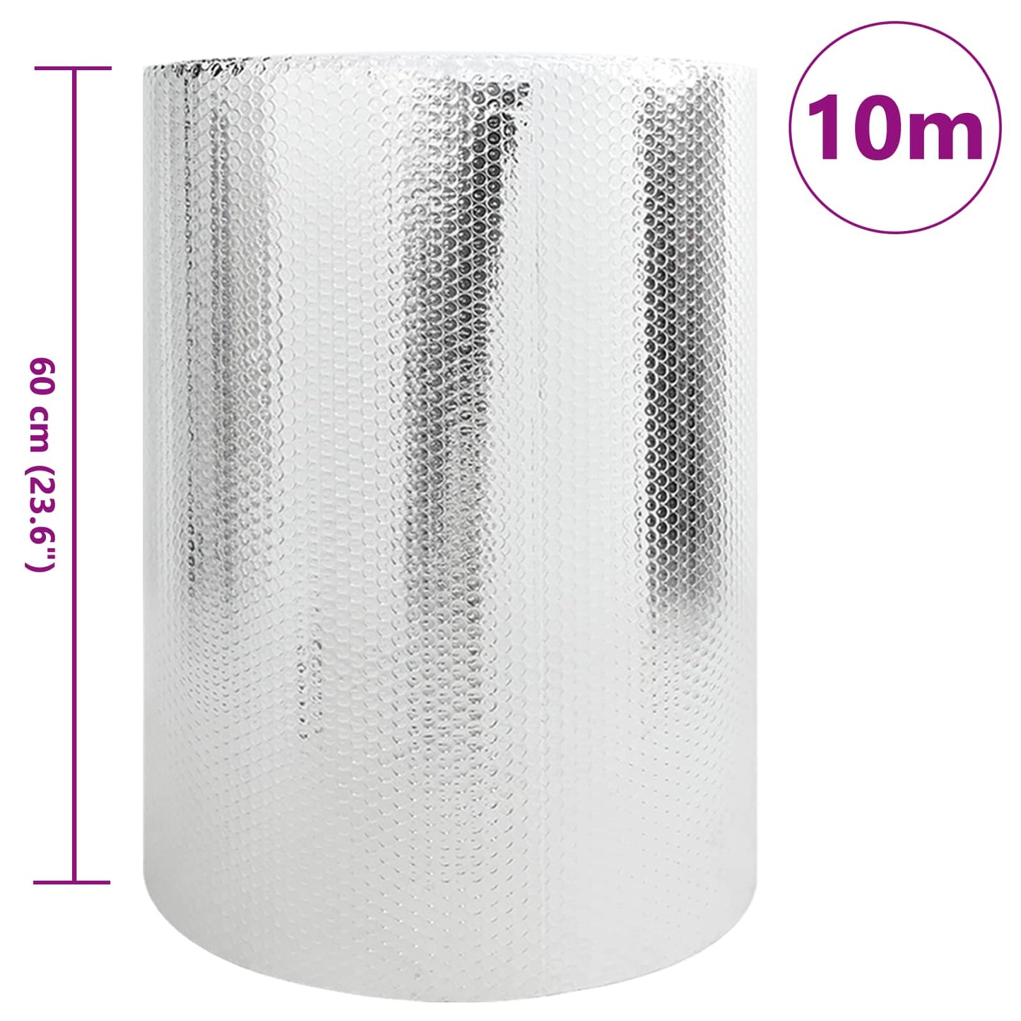 Radiator Heat Reflector Silver 10 x 0.6 m Polyethylene