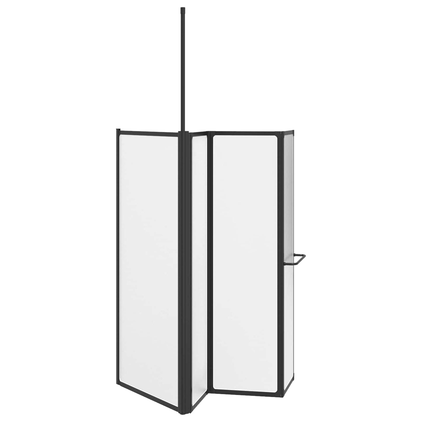Shower Screen White 120 x 70 x 137 cm Aluminium